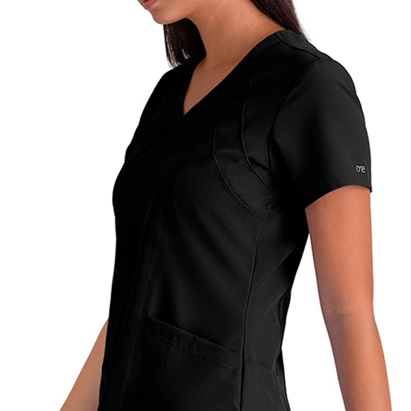 Black Scrub Top- S - Picture 3 of 6